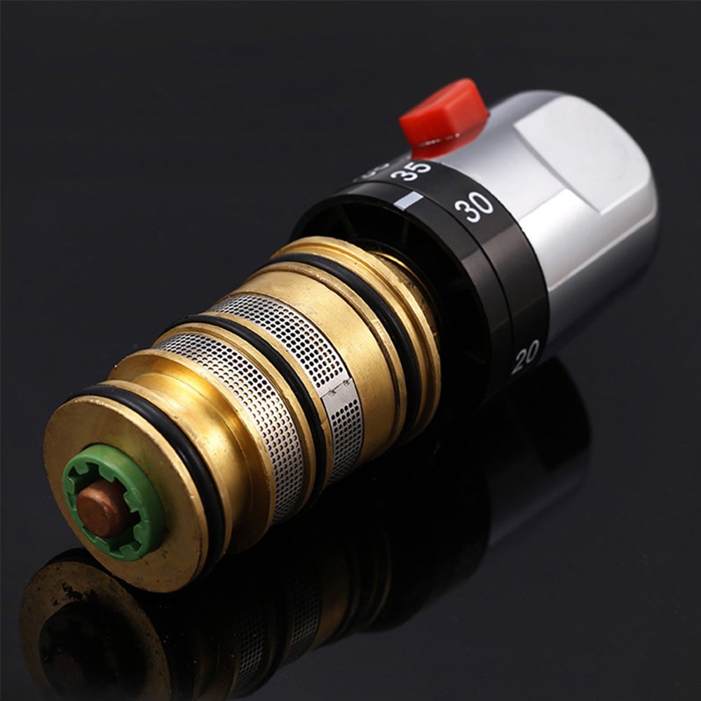 Amazon | サーモスタットシャワー混合栓 壁付き 浴室用 混合水栓 壁